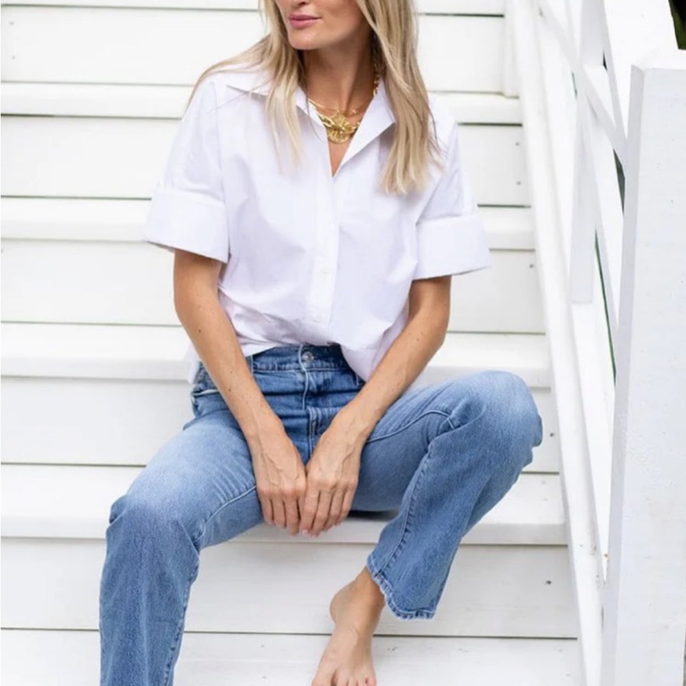 Julia Amory White Antibes Shirt - Picture 7 of 7